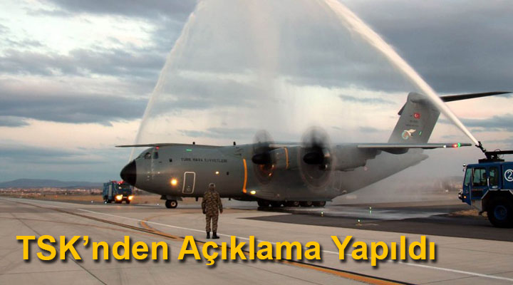 A400M Su Takıyla Karşılandı