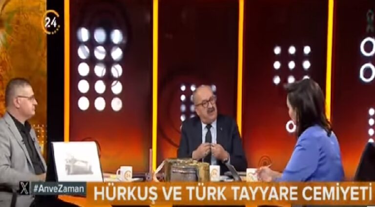 Mustafa Kılıç, 24 TV ekranında Özgenur Reyhan Güler ile “An ve Zaman” / Türk Havacılığı ve Vecihi Hürkuş programına konuk oldu